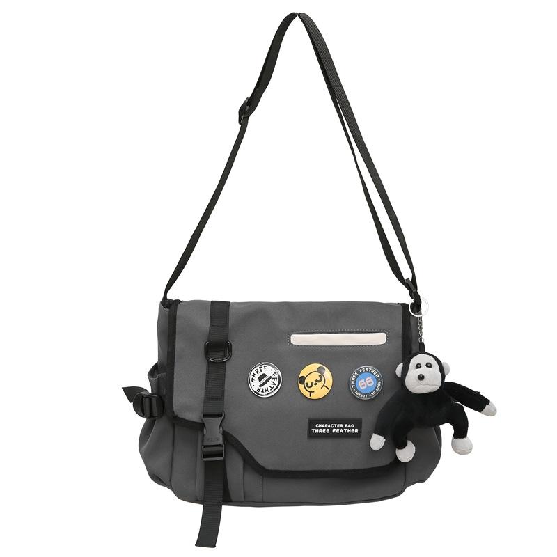 Men's Shoulder Bag Campus Student Classes Bag Women Large Capacity Crossbody Bag