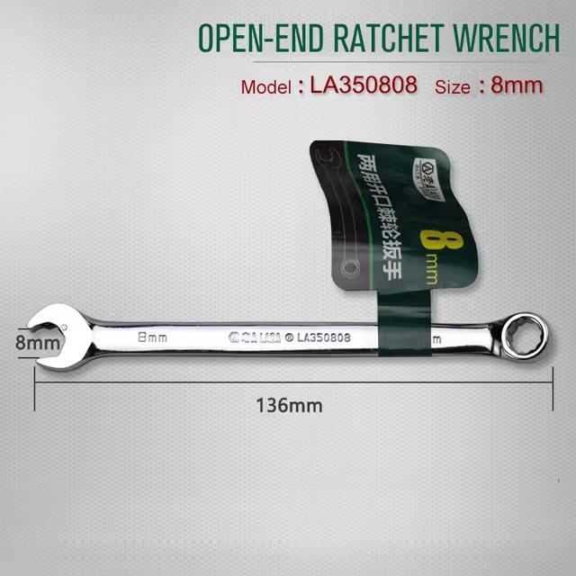 LAOA Special Opening CR-V Ratchet Wrench Spanner Bicycle Motorcycle Car Repair Tools Made In Taiwan 8mm