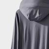 Ice Silk UV Protection Sunscreen Hooded Jacket for Men Women Long Sleeve Outdoor Coat with Zipper Closure