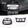For Mitsubishi Eclipse 2006-2011 ABS Car Air Conditioning Adjustment Multimedia Button Decorative Frame Sticker Car Accessories