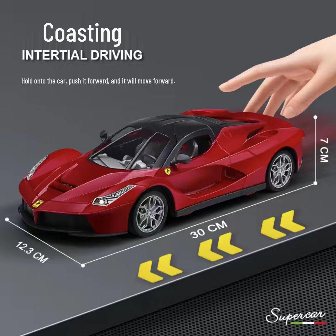 

Popular 3-Door 30cm Sports Car Toy Model for Boys - Inertia-Powered красный