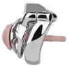 Men Short CB Lock Penis Cage Cock Lock Sounding Stainless Steel Chastity Lock Sex Toy