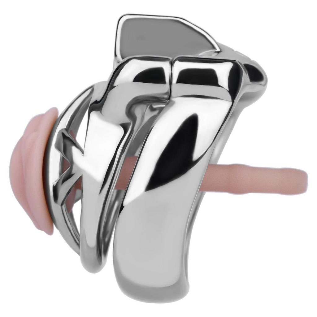 Men Short CB Lock Penis Cage Cock Lock Sounding Stainless Steel Chastity Lock Sex Toy