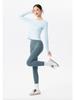 Women's Customized Slimming Long Sleeve Yoga Top - Breathable Fitness Sportswear for Pilates and Running
