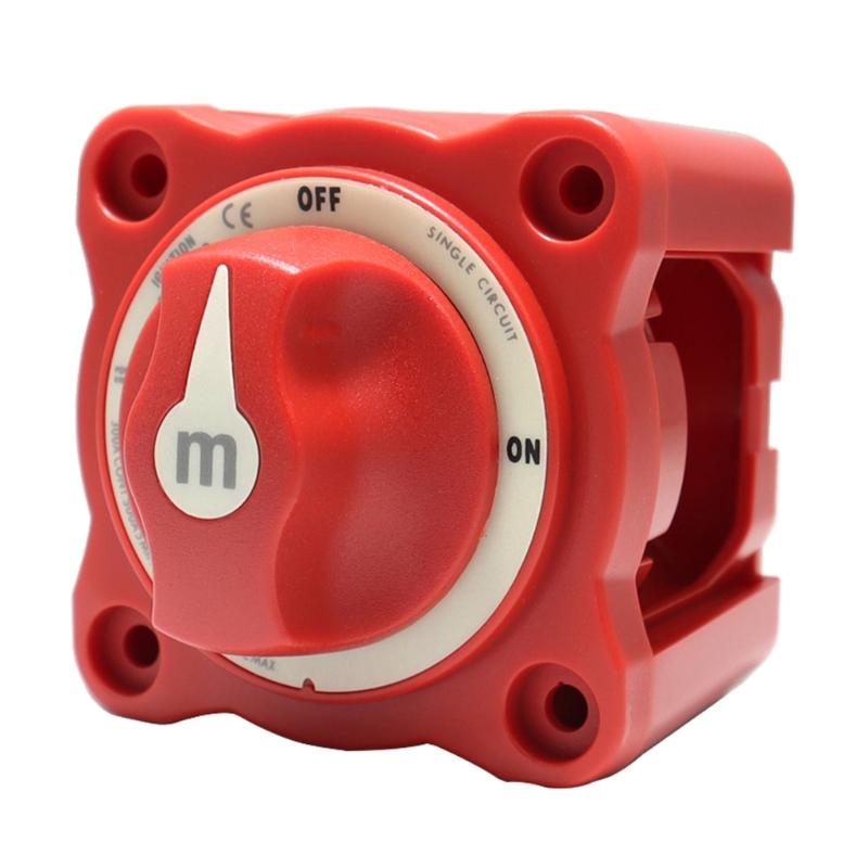 Power Battery ON/Off Disconnect Switch 300A Ignition Protected Heavy Duty Cutoff Switch for - -Marine & Automotives-