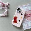 3D Bowknot Hello Kitty Ears Cover For Samsung Galaxy S25 S24 S23 S22 Plus Ultra S24 FE Note 20 A52 A35 A15 A25 A32 5G Phone Case