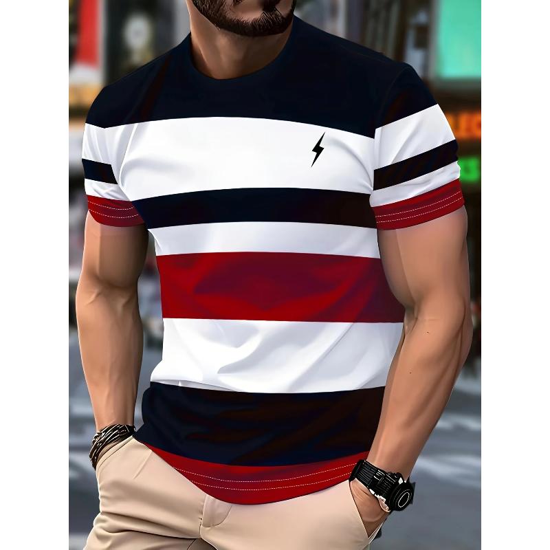 Herren Kurzarm Mode Einfache Oberteile Locker Vielseitige T-Shirts Herren