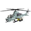 Military Aircraft Building Blocks Toys AH-1 Helicopter F4U Corsair Fighter Jet Model Ideal Gift for Kids, Aviation Enthusiasts