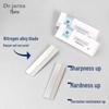 Tijiana Pro Eyebrow Razor Blades - 10-Pack Stainless Steel Microblading Razors