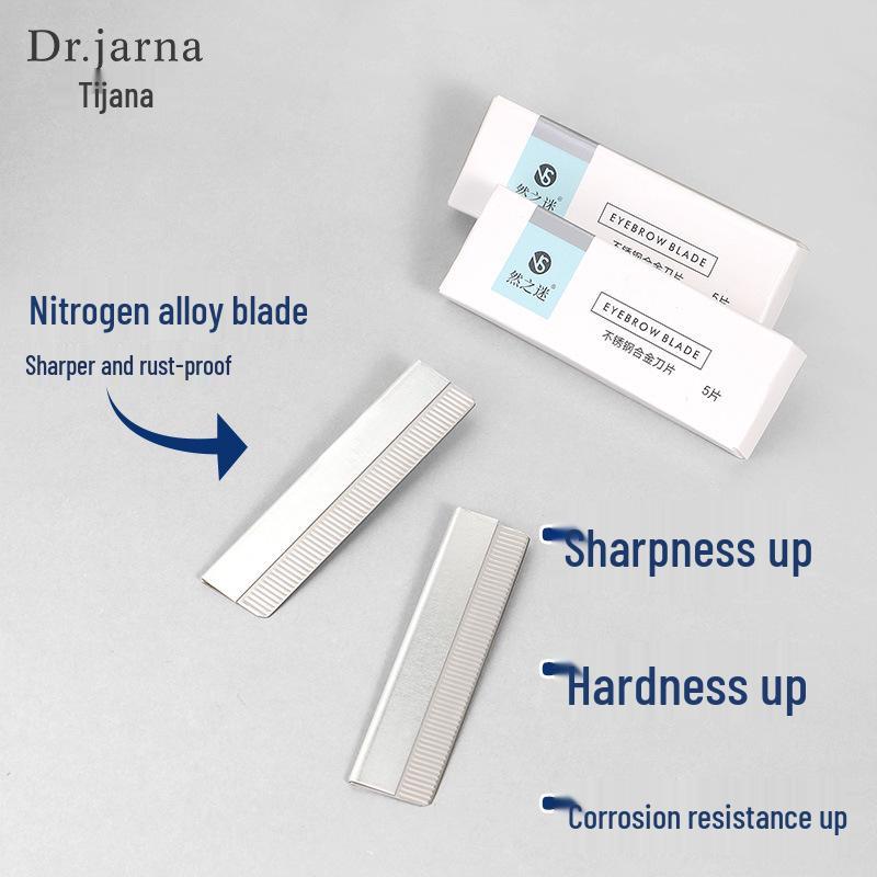Tijiana Pro Eyebrow Razor Blades - 10-Pack Stainless Steel Microblading Razors