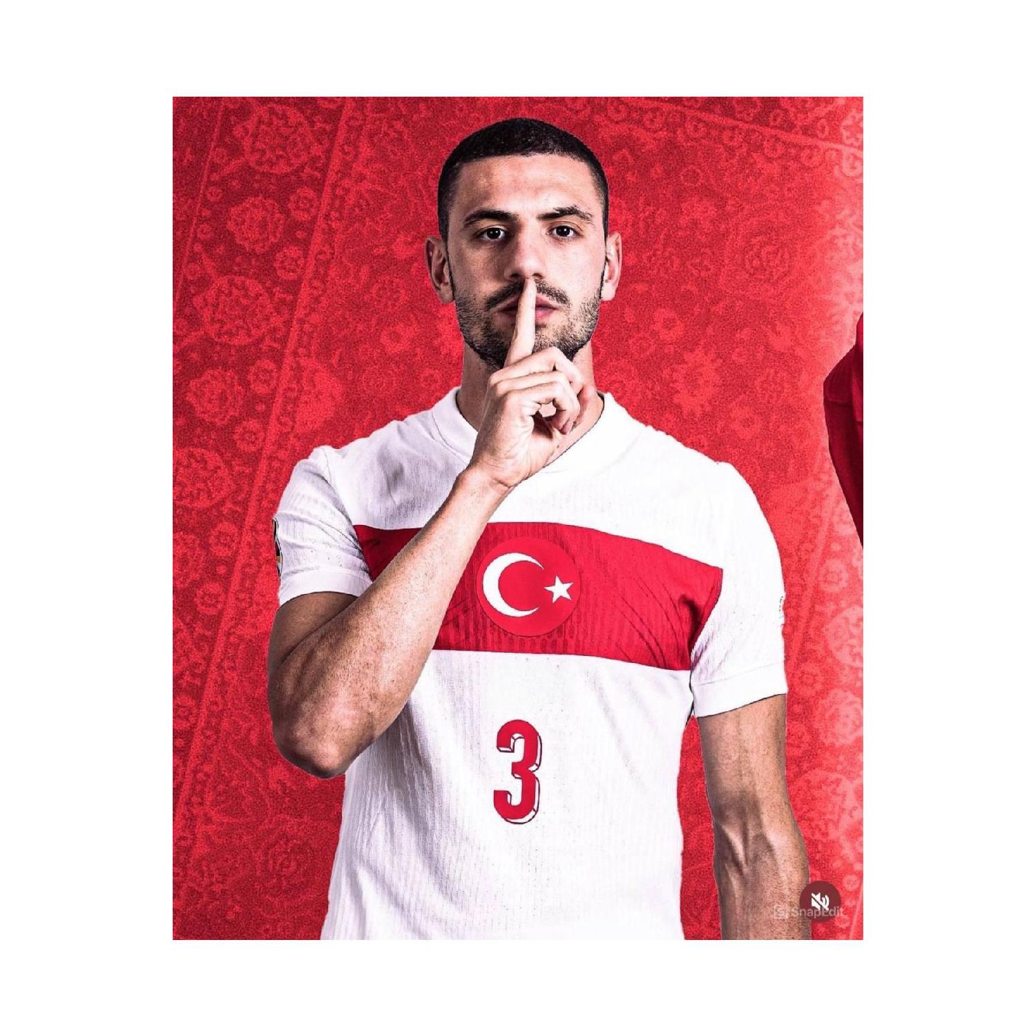 

Trkiye Euro 2024 Merih Demiral National Team European Championship White Jersey S чистый
