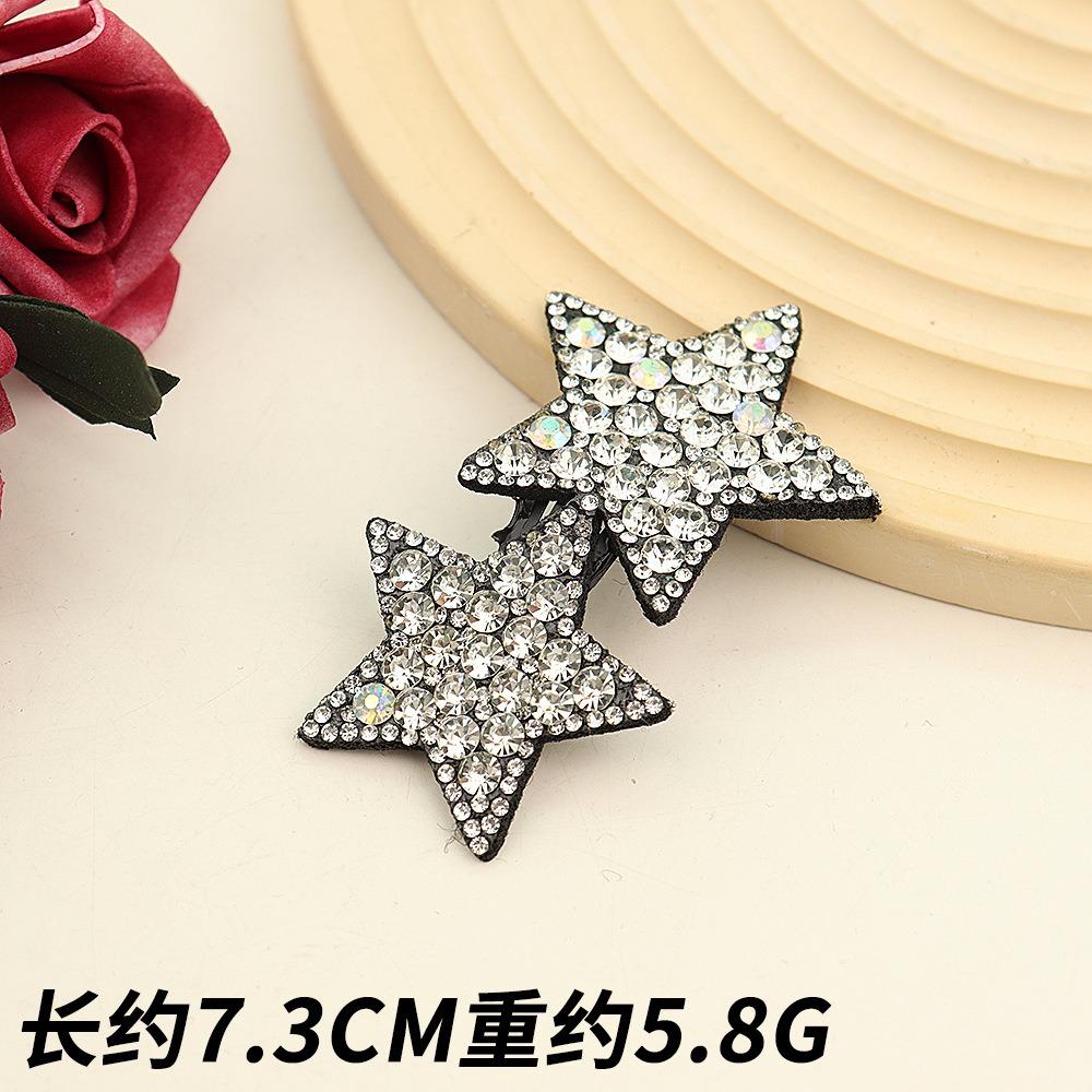 Cute Shiny Rhinestone Hairpins Women Girls Hair Clips Bobby Pin Barrettes Accessories Hairgrips Headdress Headwear Ornament