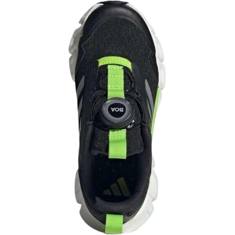 Adidas Climacool Ventania Comfortable Versatile Non-Slip Durable Low-Top Running Shoes Kids Running Shoes Black Green JR3205