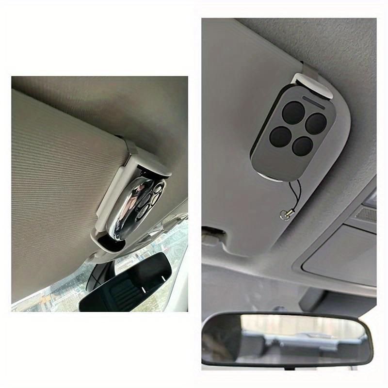 1pc Adjustable Car Sun Visor Clip Holder Universal Remote Control and Key Clip Fits 47-70mm Visor Width, for Garage Organization Clip Holder