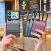 Carbon Fiber Magnetic Phone case For Xiaomi 17 Pro Max 17Pro 15T Shockproof Strap Stand Protection Slim Wireless Charging Cover