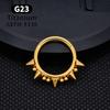 Inele Clicker Septum Spike Titan F136 G23 16G Inele Piercing Septum cu Balama Inele Nas Cercuri Cartilaj Helix Tragus Cercei Bijuterii Body