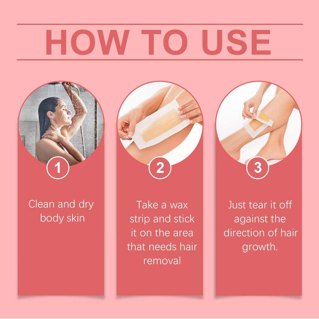 Scented Body Wax Strips – Gentle & Moisturizing Formula for Refreshing, Smooth Skin | Painless Hair Removal Series
