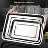 Zhaoran 304 Stainless Steel Rectangular Shallow Tray