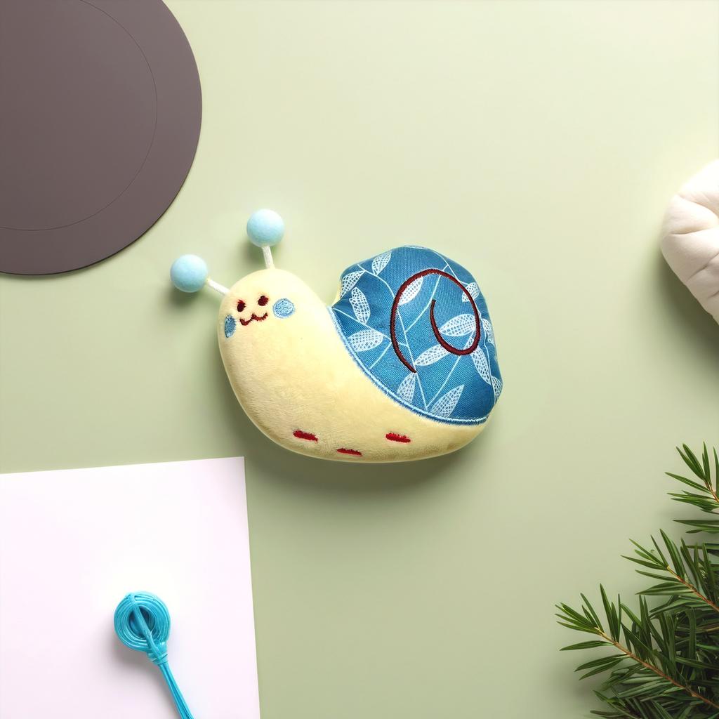 Creative Pet Chew Toy for Teeth Cleaning, Snail - Shaped Interactive Squeaky Toy for Cats & Dogs, Fun Bite Play Supplies