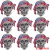 10Pcs/Lot Skull Punk Patches For Clothing Hip Hop Iron On Patches For Clothes Patch Thermoadhesive Embroidery Fusible Patch DIY