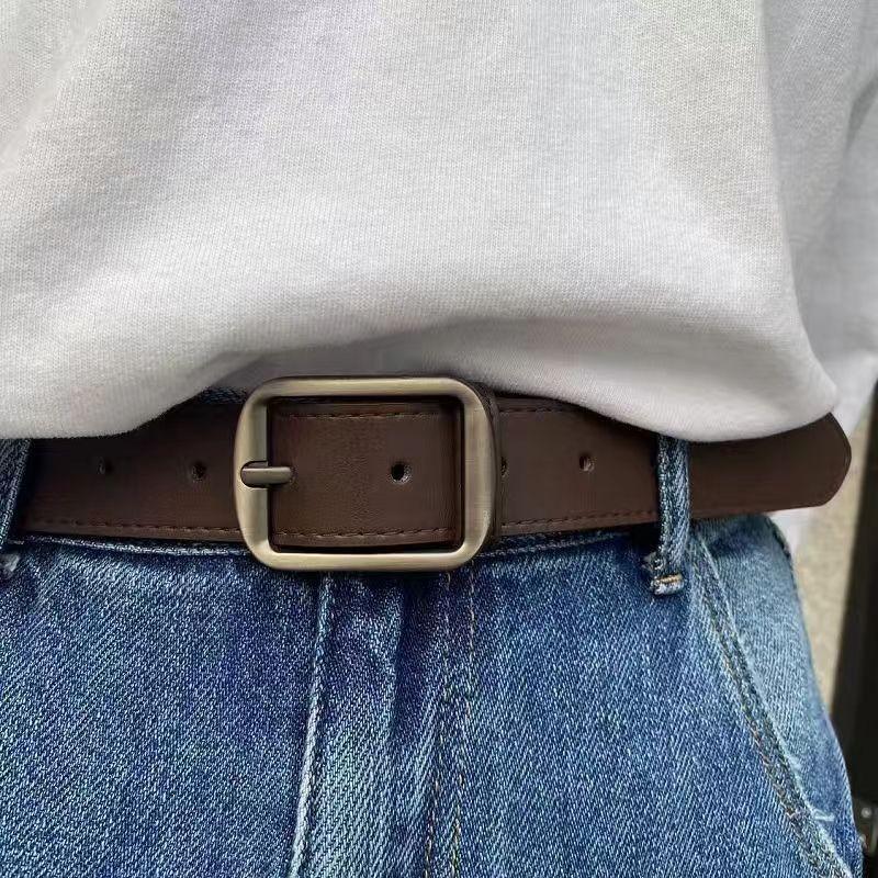 Style Chic Ins Waist Belt In Black And Brown For Youth Fashion Look Forward
