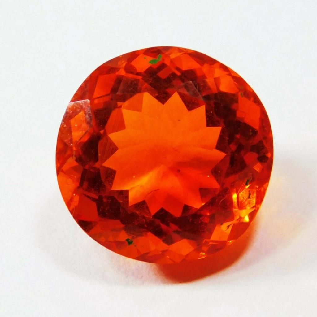Natural Orange Sapphire Round Cut 11 Carat Loose Gemstone AA++ CERTIFIED