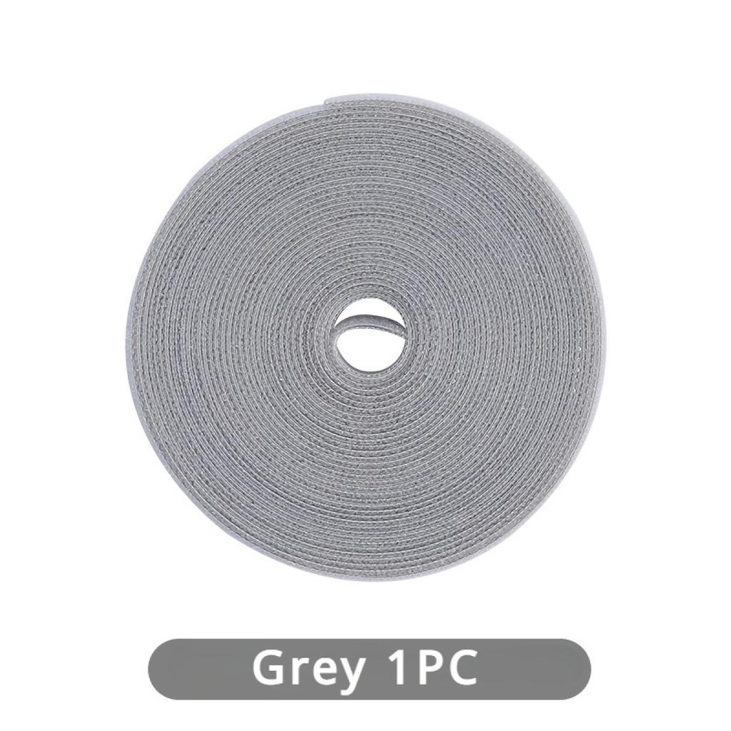 Organizador de cables con cierre de gancho y bucle de 5M, bridas para cables, enrollador de cables, Protector de gestión de Cables USB, bridas para cables de auriculares y ratones