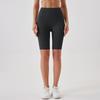 Women's Casual, Sexy And Comfortable Color Double-sided Brushed Tight High-waist Elastic Sports Fitness Five-point Yoga Pants