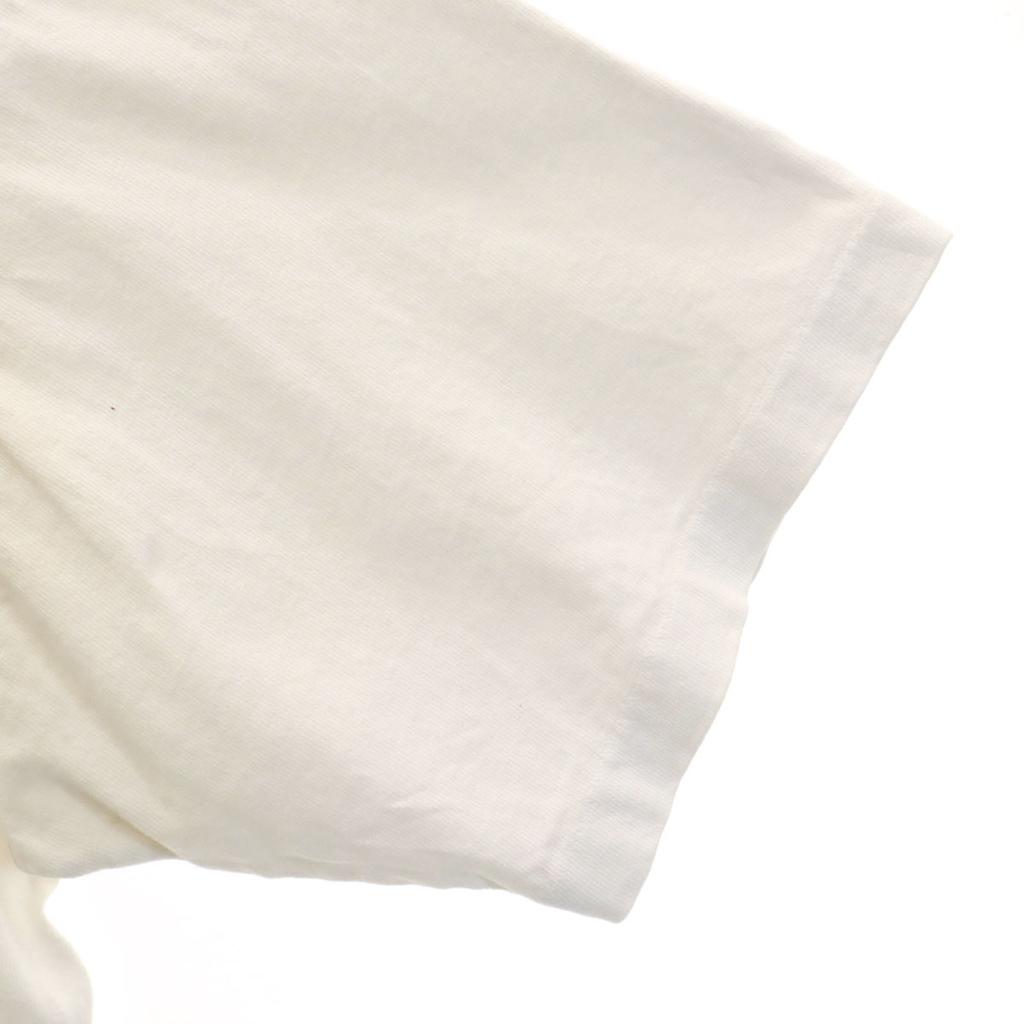 COTTON DELUXE 90s Made In USA Old Lizard Print Short Sleeve Henry Neck T-shirt Men's Used