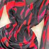 Sexy Tie-dye Printed V-Neck Long Sleeve Dress Women Chic Elegant Patchwork Vintage Midi Dresses Female Korean Fashion Casual One Piece Dress 2024
