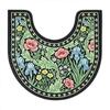 Floral Pattern Toilet U-shaped Mat Absorbent Bath Mat Practical Bathroom Floor Rug  Household