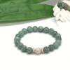 1pc Natural Green Aventurine Bead Bracelet Bohemian-style Design Bracelet Symbolizes Natural Affinity, Suitable for Yoga and Meditation, a Small