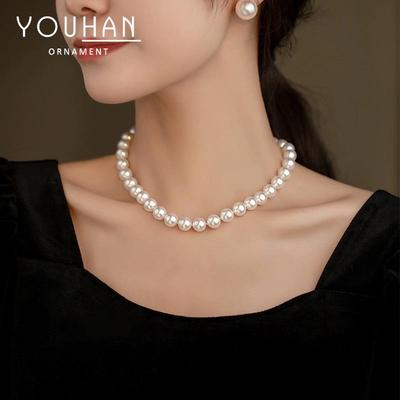 2023 Women's Light Luxury Pearl Clavicle Choker Necklace - Elegant Foreign Style