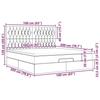 VidaXL Ottoman Bed Frame with Mattress Black 160x200 Cm Velvet, Bed Frame, Upholstered Bed Frame, Ottoman Bed Frame 3313555