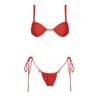 Push Up Bikinis Σέξι Γυναικεία Μαγιό Γυναικεία Μαγιό Σετ Μπικίνι Κόκκινο Μαγιό Μαγιό Μαγιό Βραζιλίας Μπικίνι