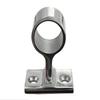 2Pcs Marine Boat 1" 25mm 60 Degree Center Base Stanchion Hand Rail Fitting Silver 316 Stainless Steel