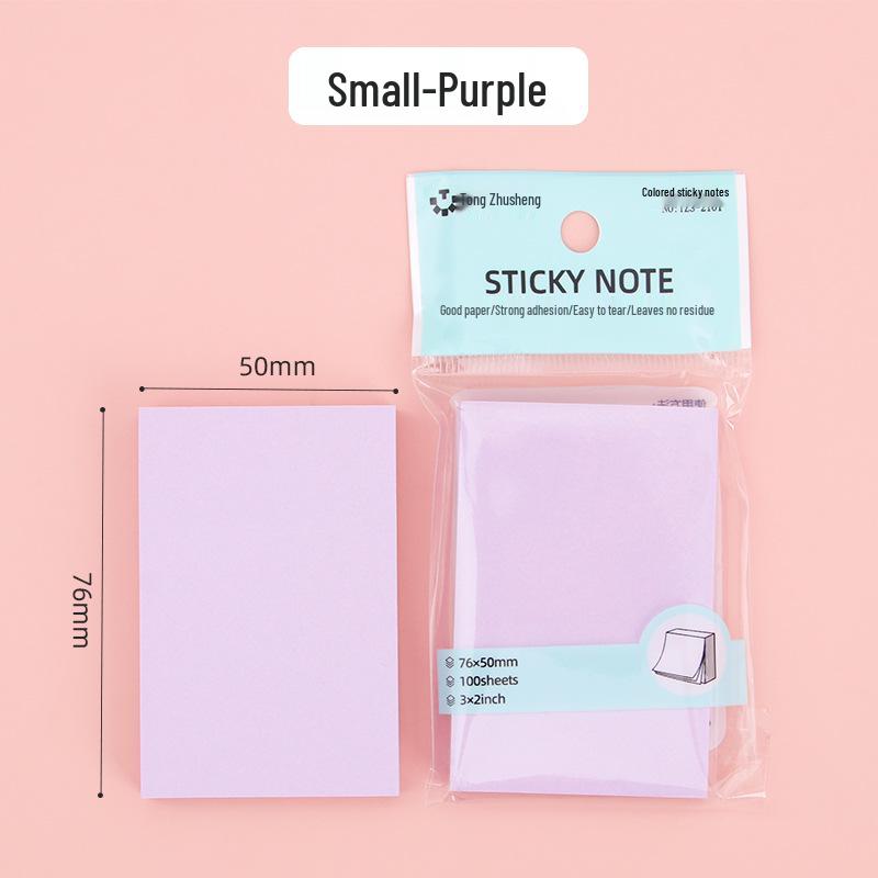 Morandi Color Sticky Notes - Tearable Student Stationery Index Tabs & Message Memo Pads