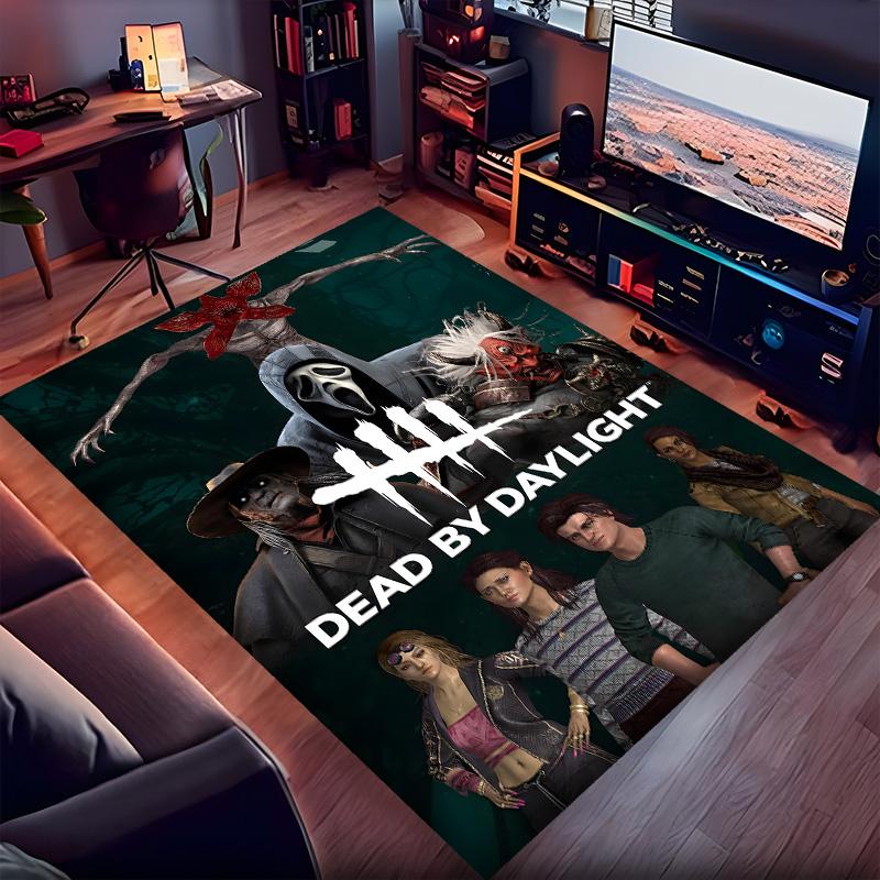 Dead Daylight Polyester Carpet, Soft Indoor Mat for Office Chair, Living Room, Computer Desk - Decorative Home Office Rug Design
