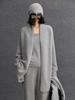 2026 Autumn/Winter Women's V-Neck Cashmere Cardigan: Elegant Mid-length, Slimming Outerwear