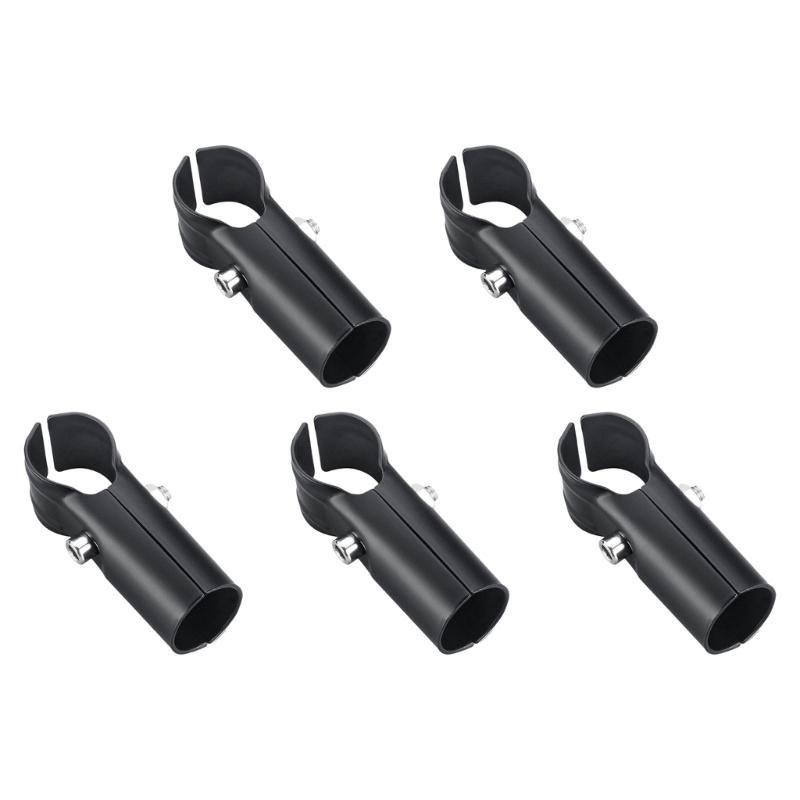 5pcs Rustproof Stainless Steel Pipes Fittings for Drying Racks Tube Connectors