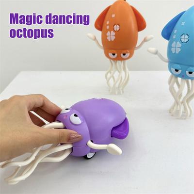 Electric Dancing Octopus Toy with LED Lights Music Obstacle Avoidance Octopus Toy Toddlers Boys Girls Rechargeable Interactive Crawling Octopus Toy