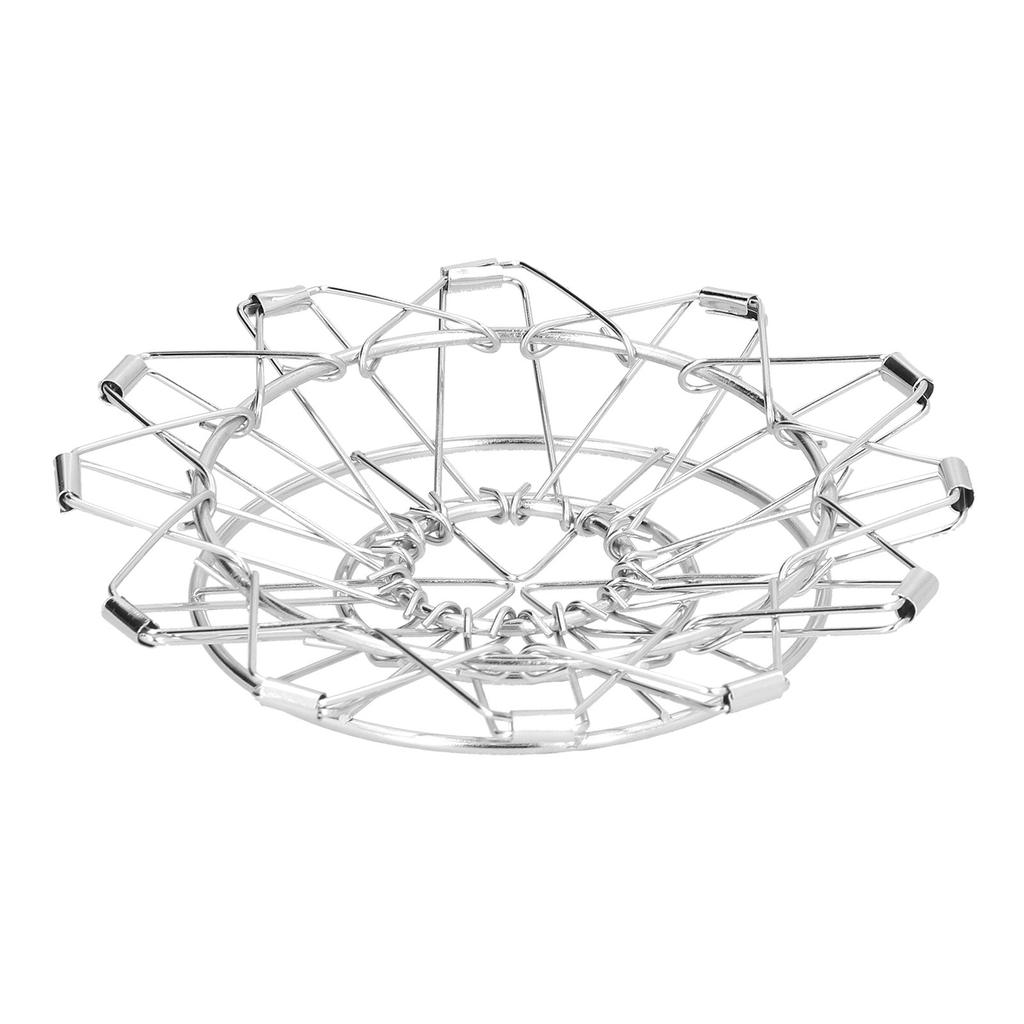 HandMade Coffee Filter Stand DripType 3Holes Foldable Stainless Steel CakeType Coffee Filter Holder(Silver )