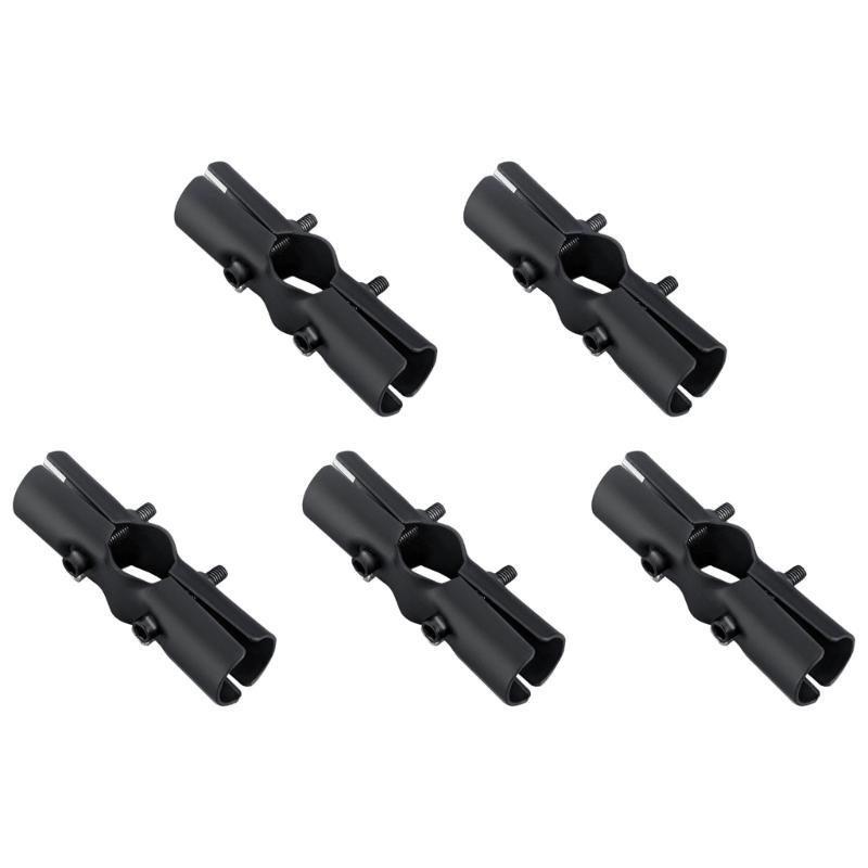 5pcs Rustproof Stainless Steel Pipes Fittings for Drying Racks Tube Connectors
