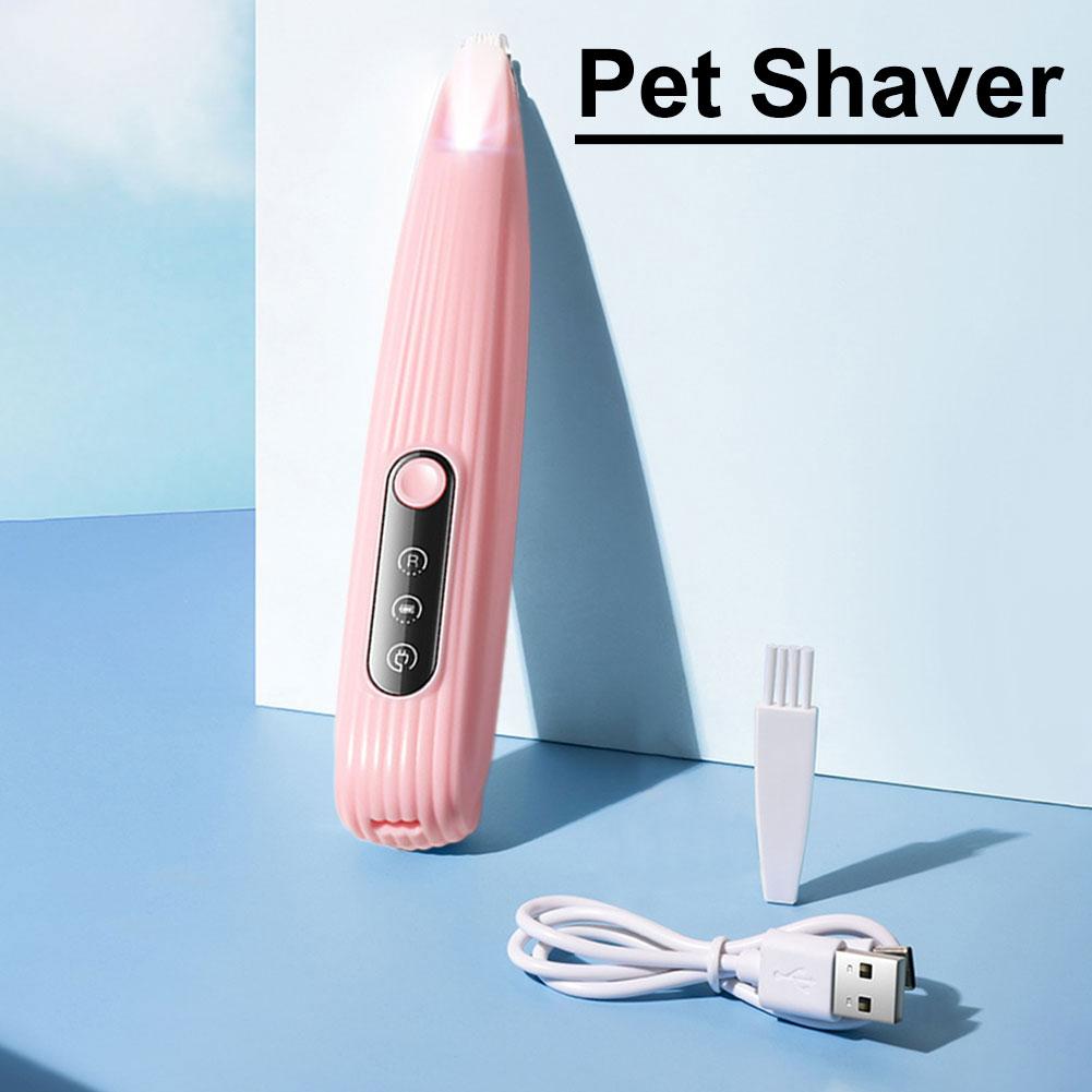 Cat Paw Trimmer Cat Clippers with Light Pet Grooming Shaver LED Display Hair Trimmer Low Noise for Pet's Hair Around Paws