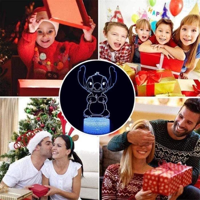 Lamp Night Light 3D - LED - 16 Colors - Dimmable - Decorative - For Children