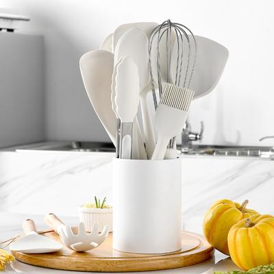 Conveniente Durável Cozinhar Portátil Flexível Skimmer Colher Virador Espátula para Cozinha Espátula
