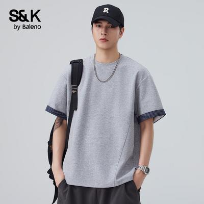 Baleno S&K Men's Solid Crew Neck Short Sleeve T-Shirt