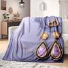 1 Pezzo Coperta in Flanella con Stampa Cartone Animato, Alta Qualità Confortevole per Tutte le Stagioni, Decorazione per la Casa, Calore e Comfort, Perfetta per Regalo di Natale Compleanno
