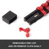 6Pcs ABS Socket Wrenchs Holder Adjustable Finisher 1/4 3/8 1/2 Storage Mountable Sliding Stand Sleeve Holder Rail Rack