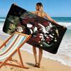 Energetic Anime Characters 2D Flat Print Beach Towel, Large Soft Quick Dry Towel for Beach Camping SwimmingXSTJ0915266